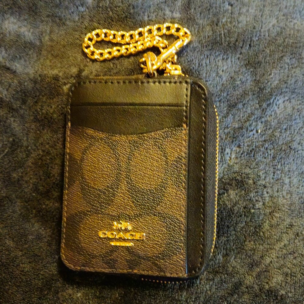 Coach Black and Brown Wallet